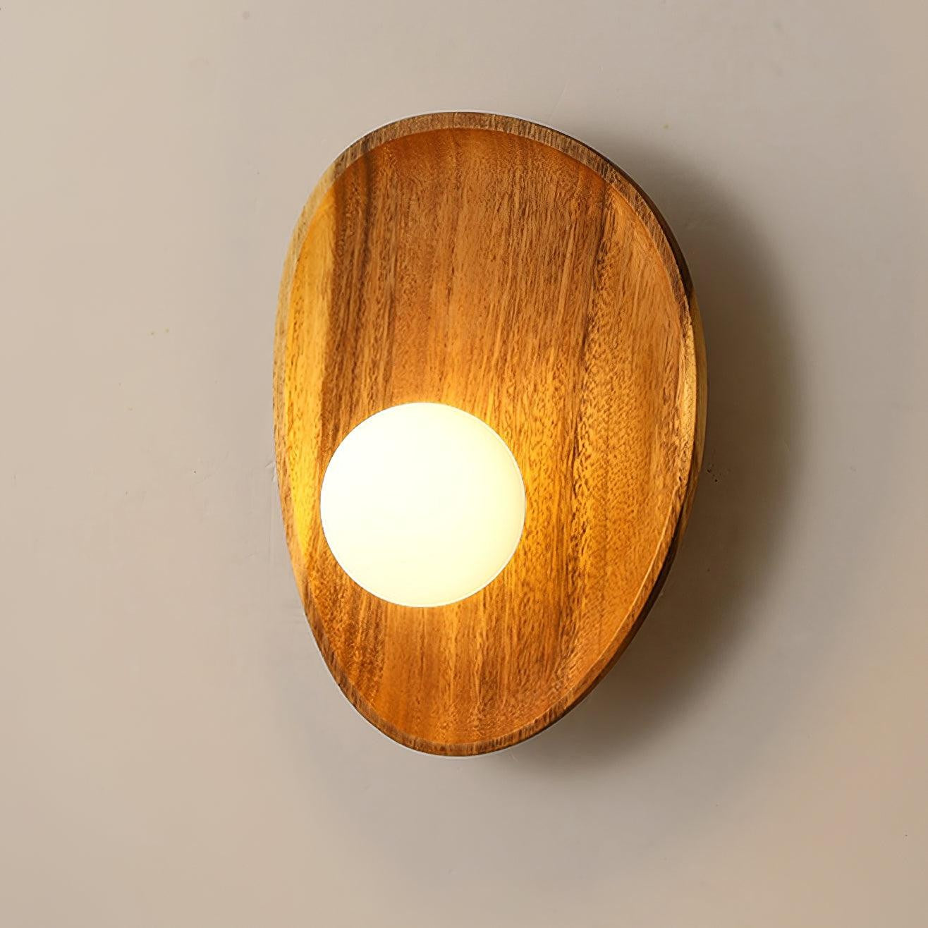 Eivor Wooden Globe Wall Light