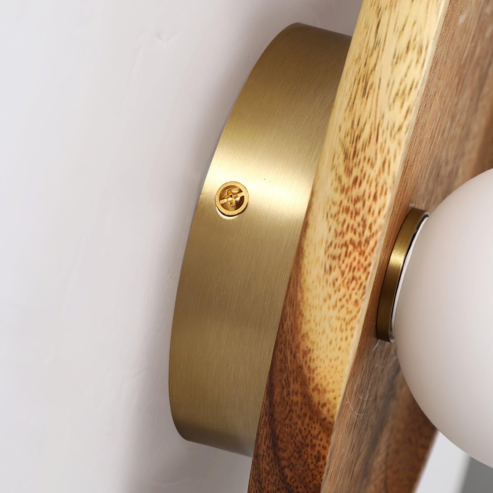 Eivor Wooden Globe Wall Light