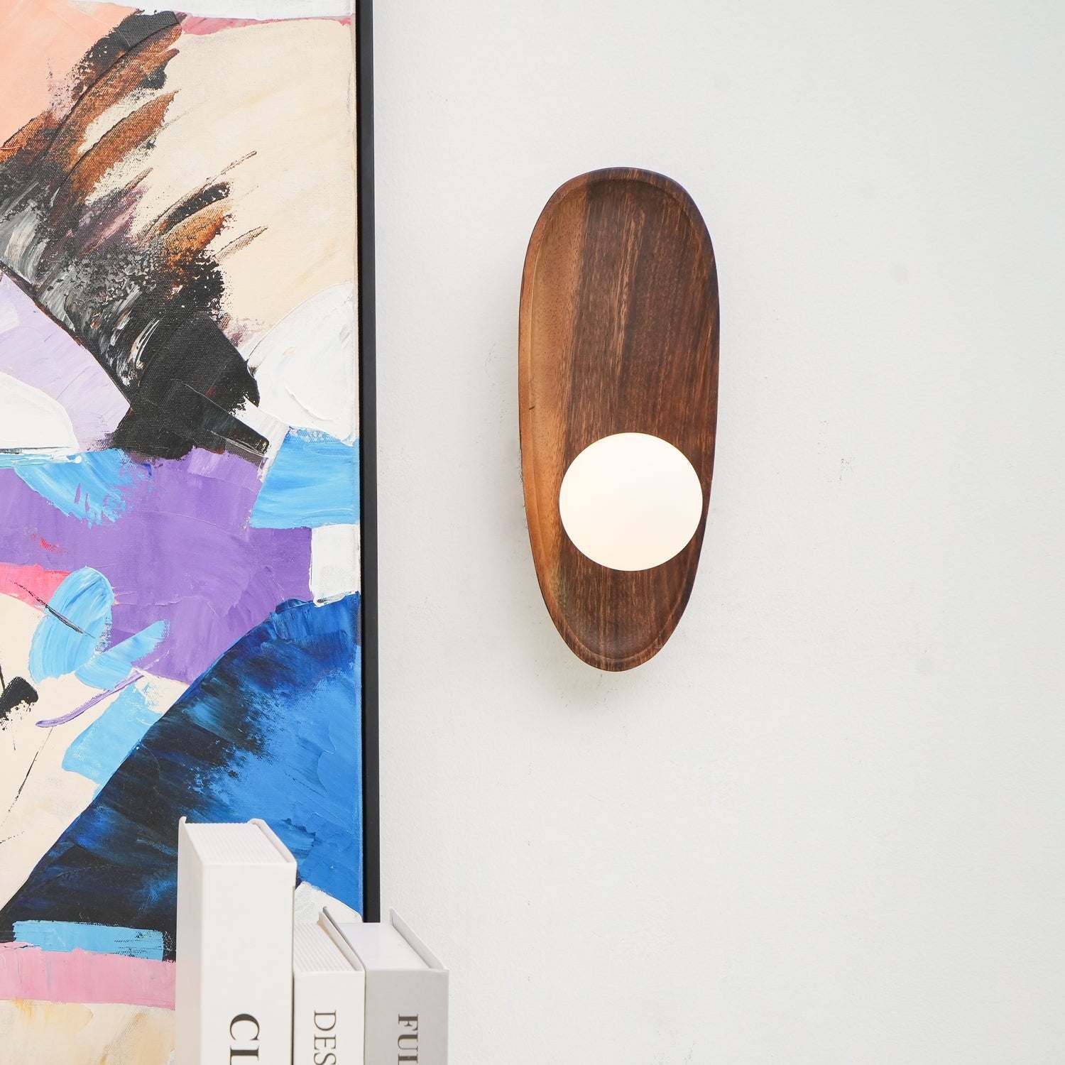 Eivor Wooden Globe Wall Light