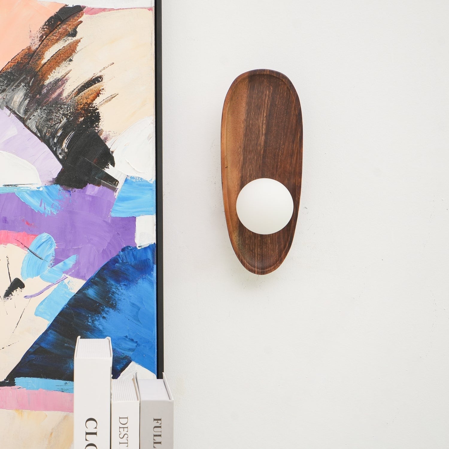 Eivor Wooden Globe Wall Light