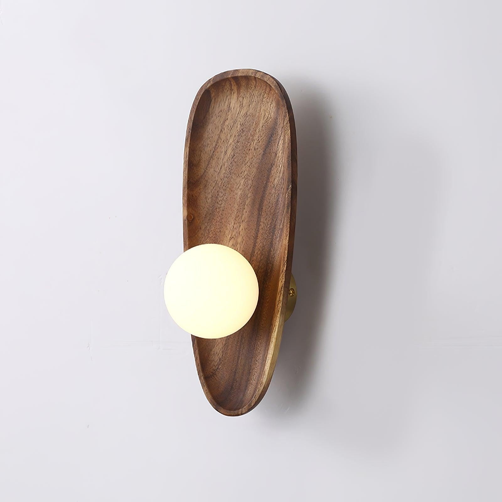 Eivor Wooden Globe Wall Light