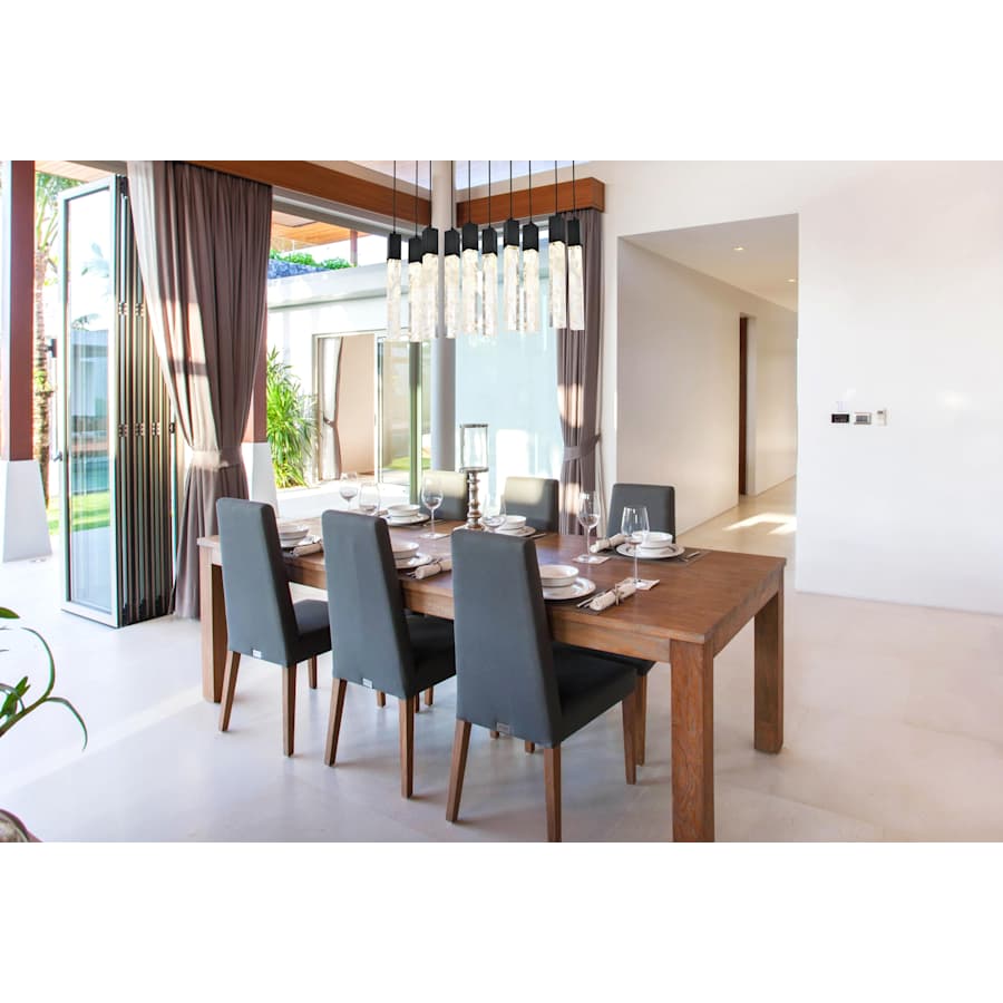 Aurora 42" Wide Crystal Linear Pendant