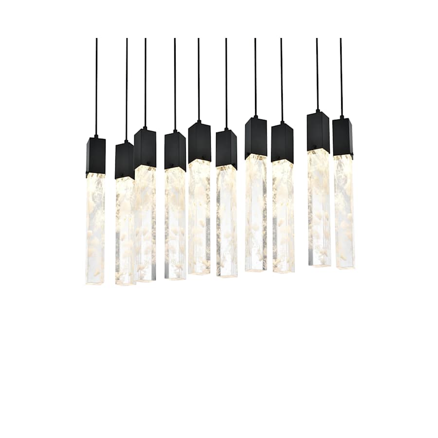 Aurora 42" Wide Crystal Linear Pendant