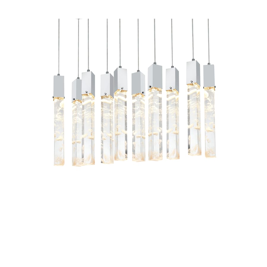 Aurora 42" Wide Crystal Linear Pendant