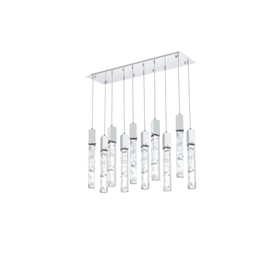 Aurora 42" Wide Crystal Linear Pendant