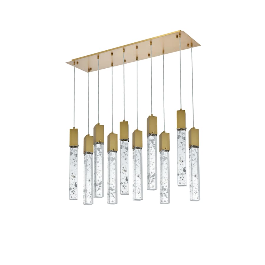 Aurora 42" Wide Crystal Linear Pendant