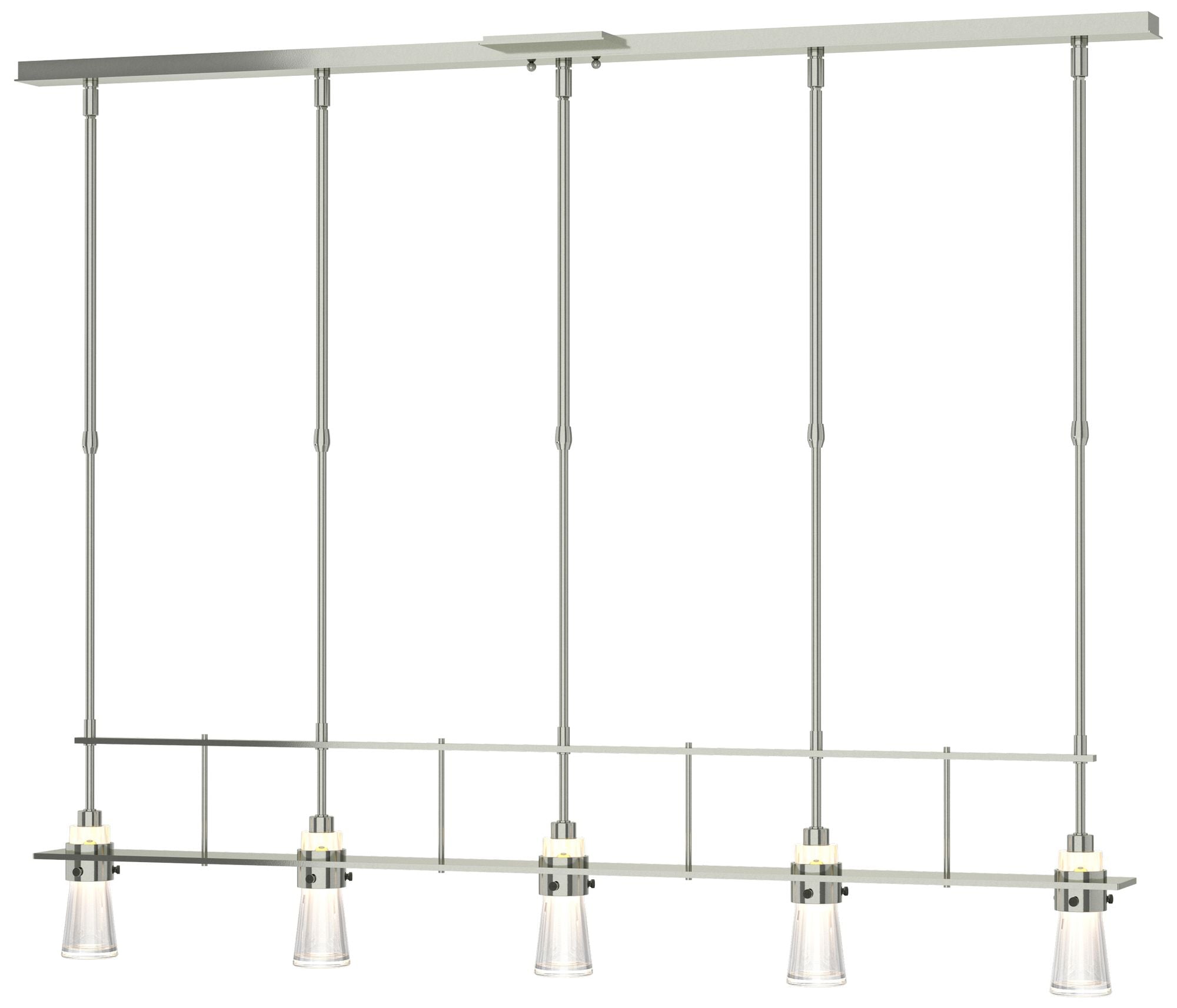 Erlenmeyer 5-Light Sterling Standard with Chandelier