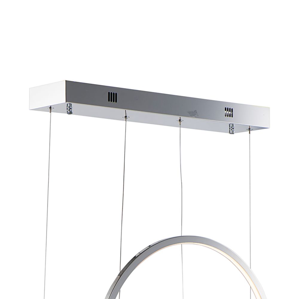 Union 46.75"W 5-Light Multi-Plated LED Island Pendant