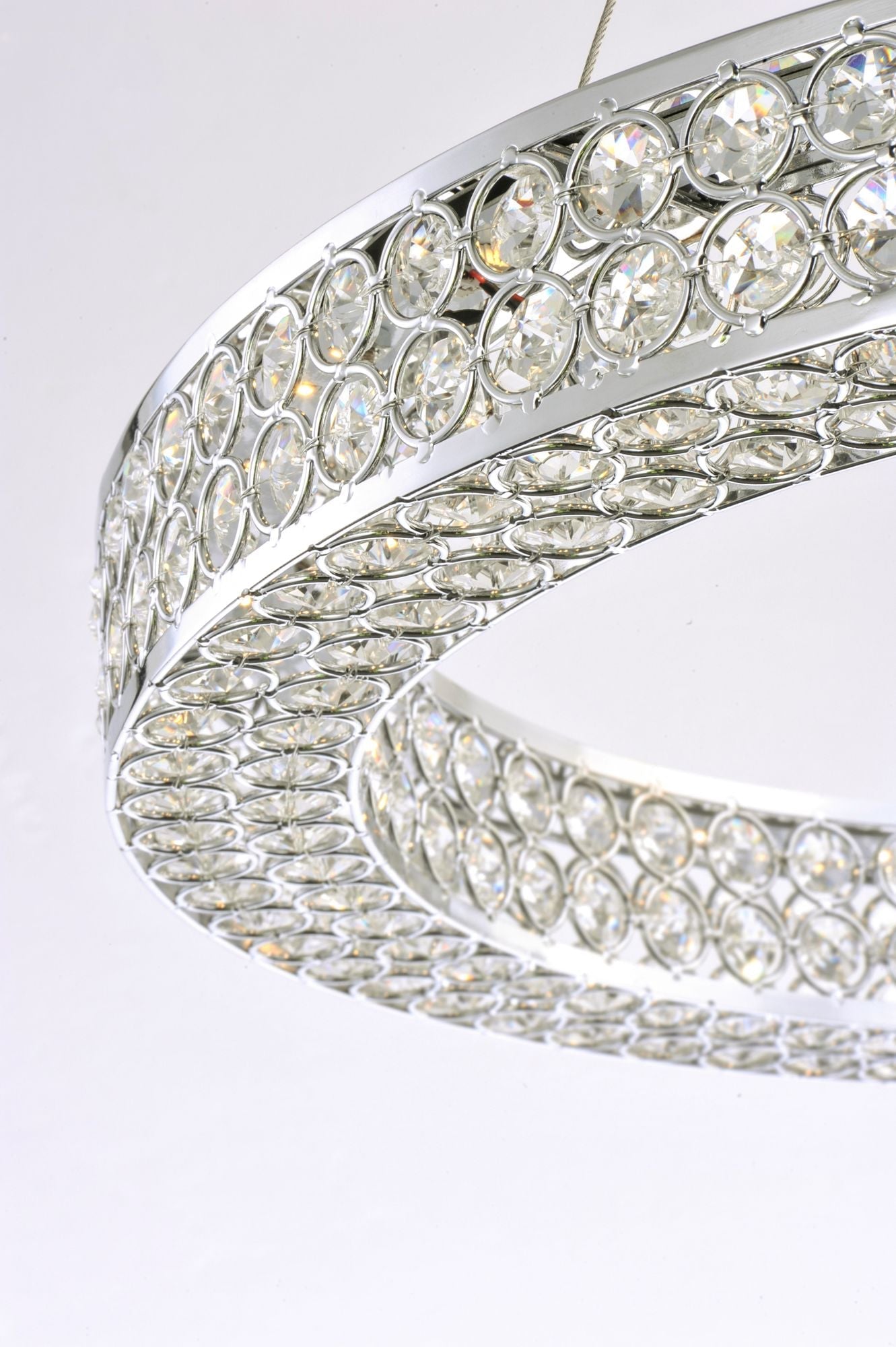 Eternity LED 1-Light 60" Wide Polished Chrome Pendant