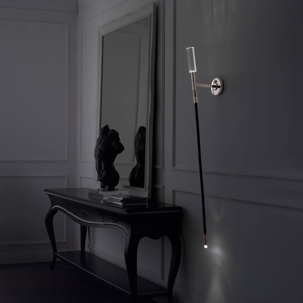 Exclusive Contemporary Single Black Rubber Wall Sconce