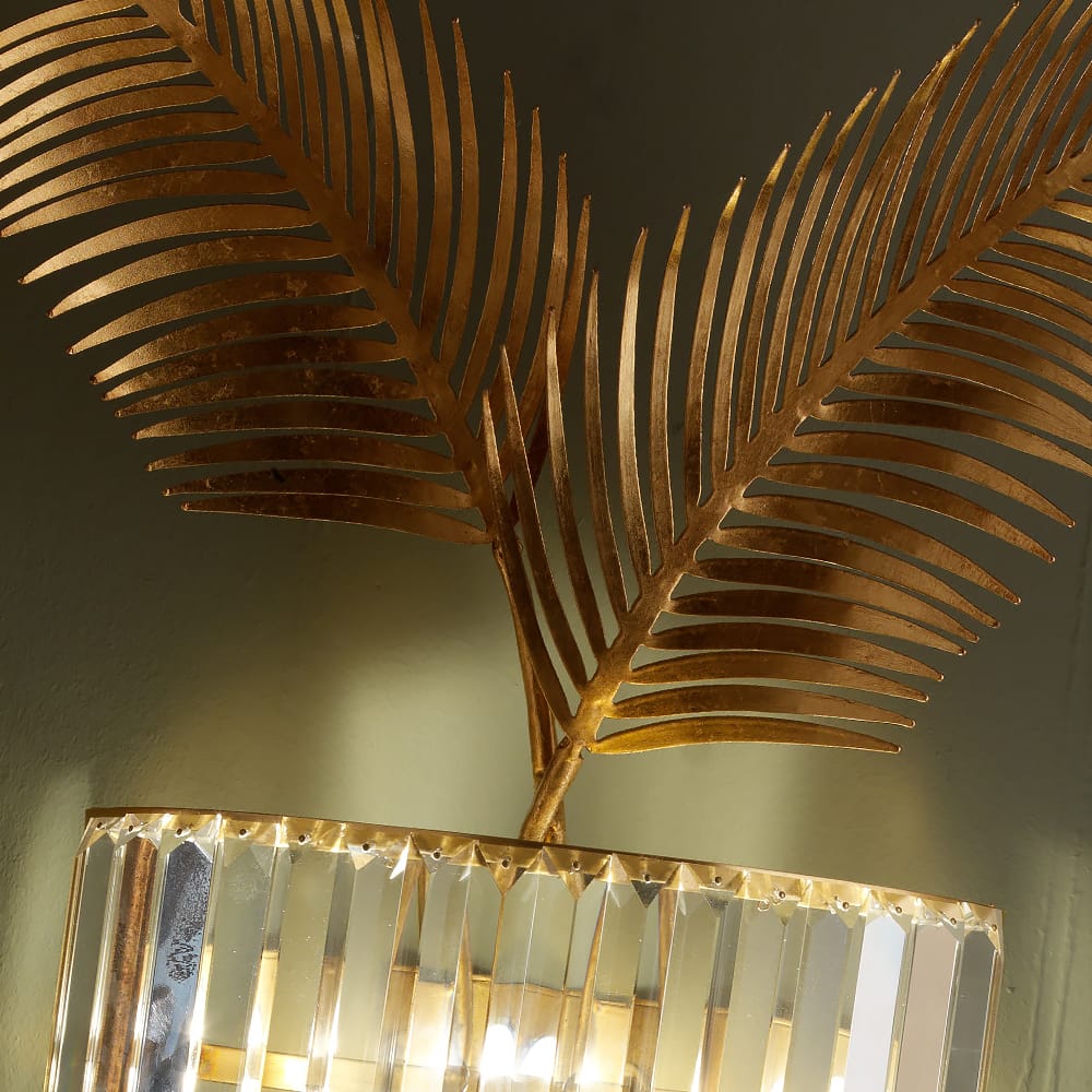 Exclusive Gold Leaf Italian Wall Lamp
