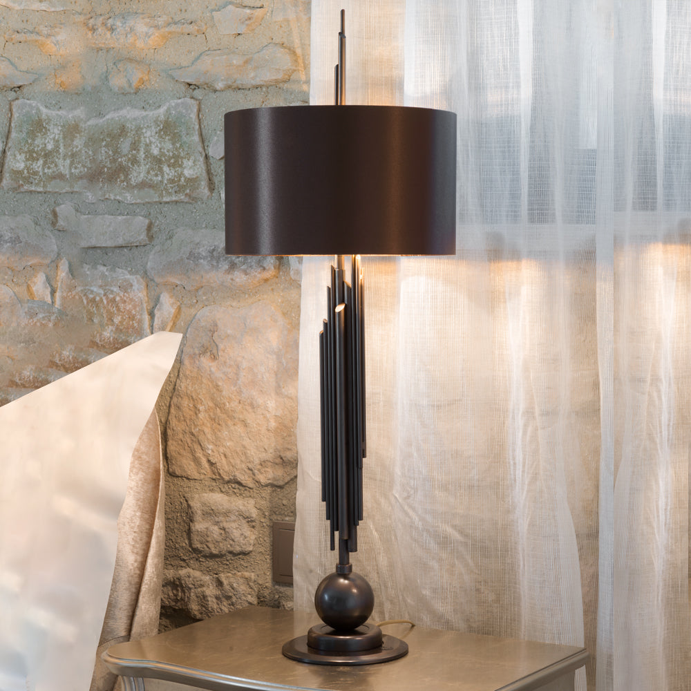 Exclusive Italian Brown and Gold Table Lamp