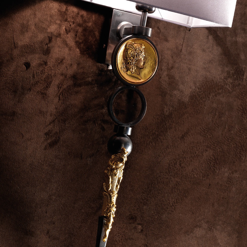 Exclusive Italian Pewter Wall Sconce