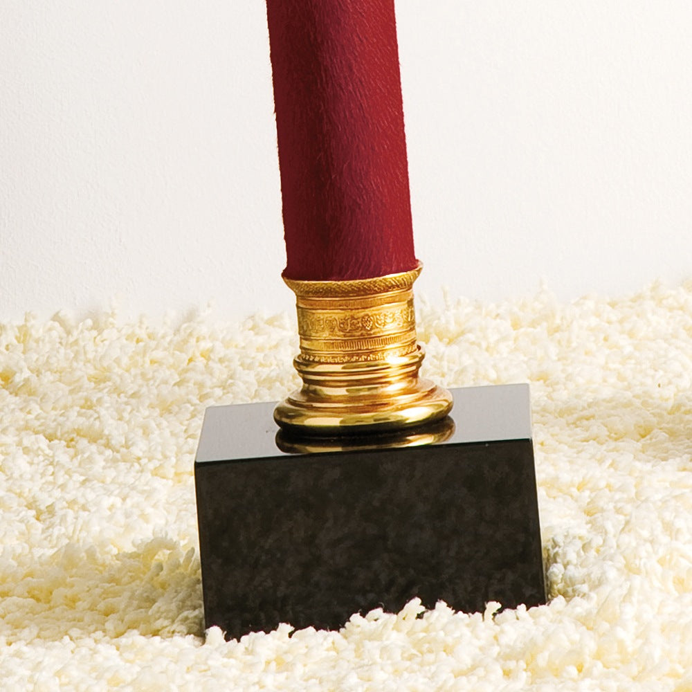 Exclusive Italian Red Hide Table Lamp