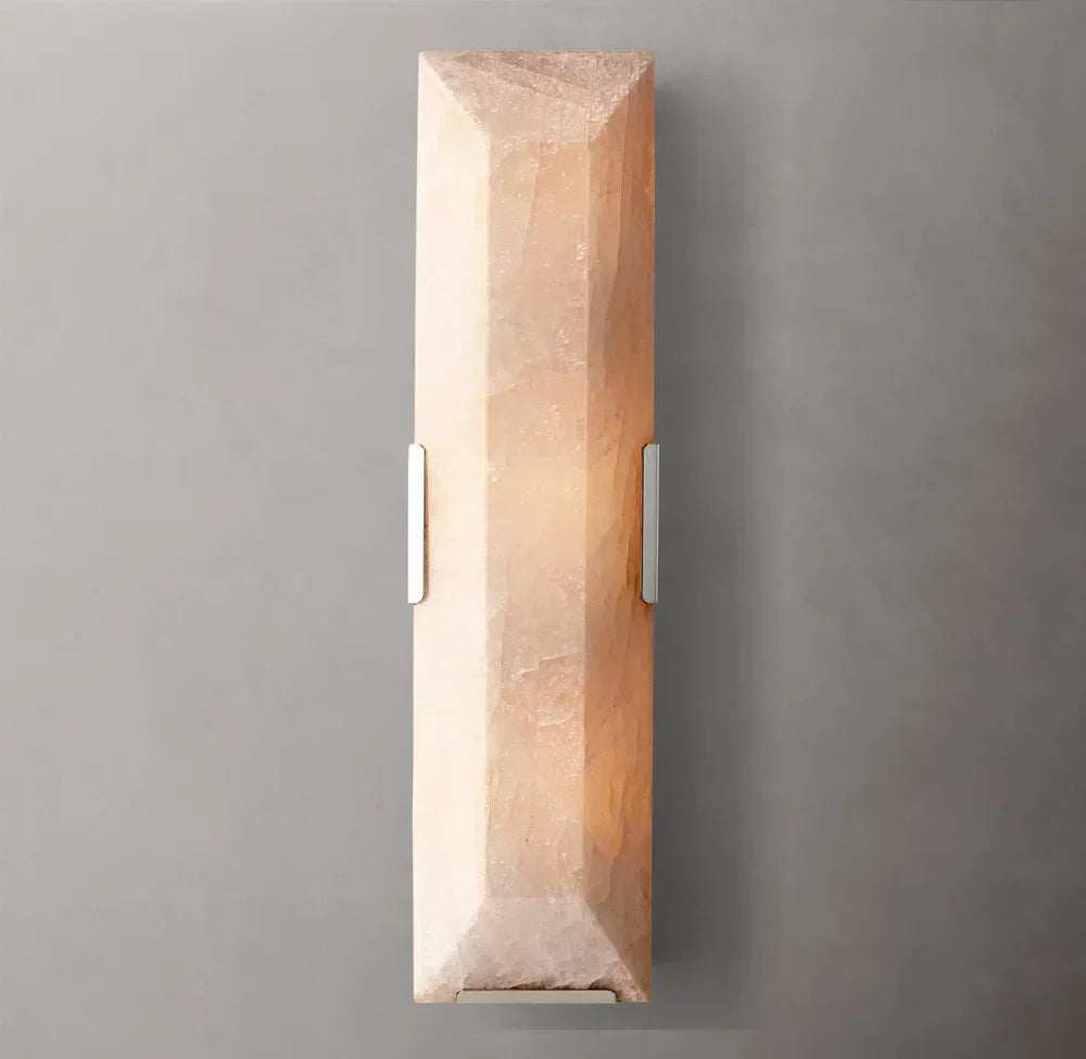 Harlow Calcite Linear Wall Light, Bedroom Wall Sconce, detail 15