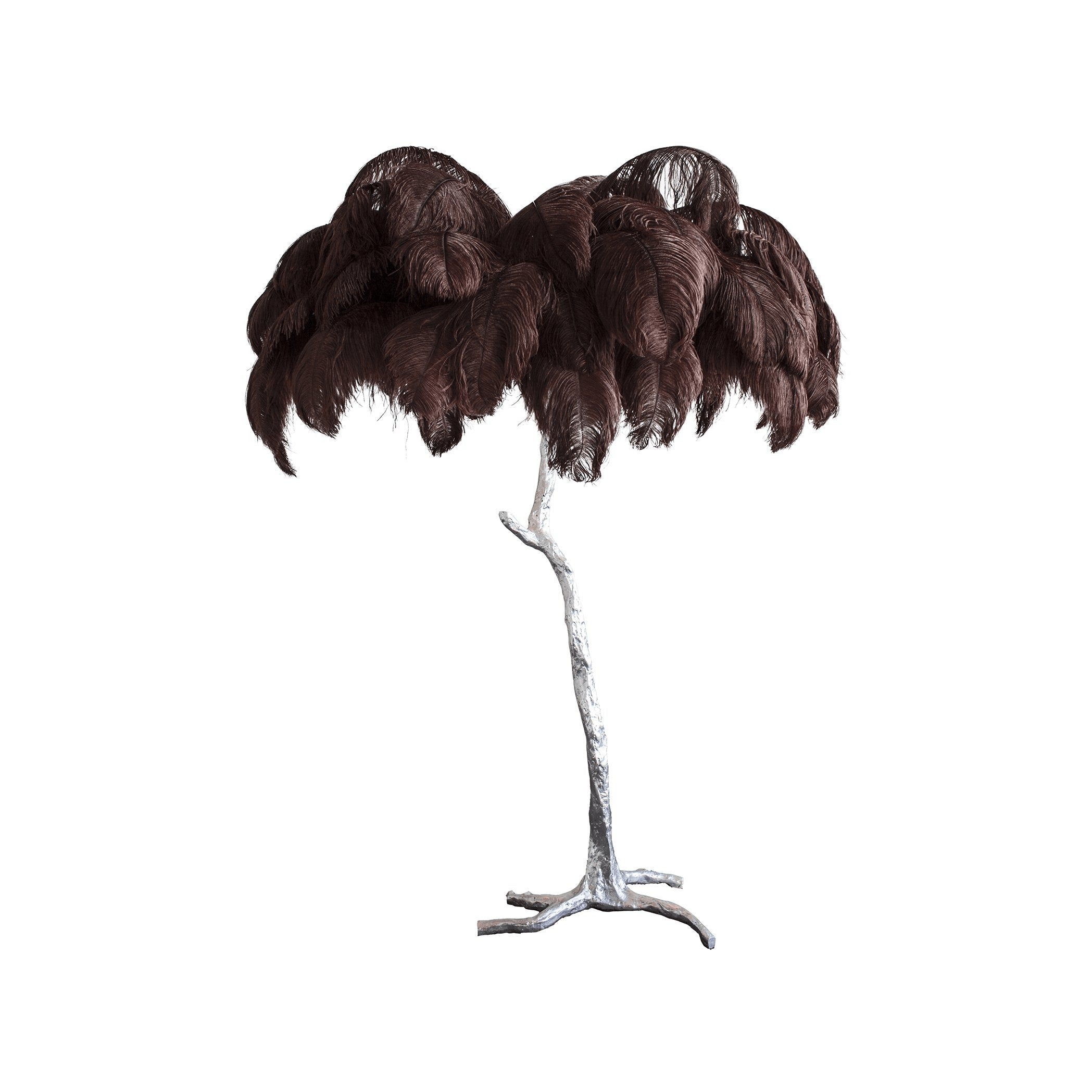 Feathered Elegance Brass Floor Lamp detail view 103