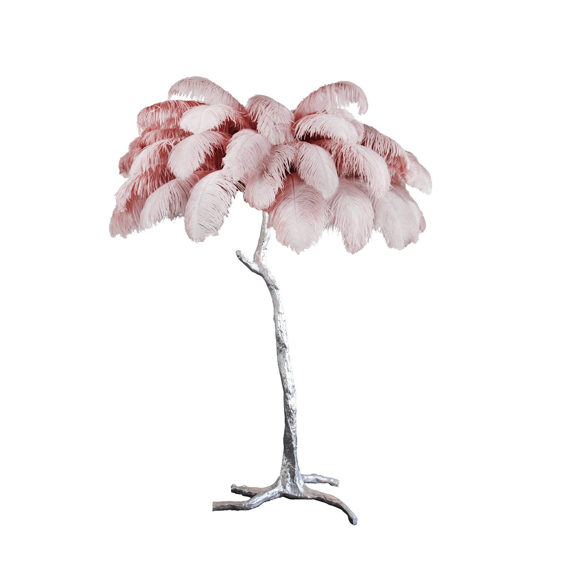 Feathered Elegance Brass Floor Lamp detail view 20