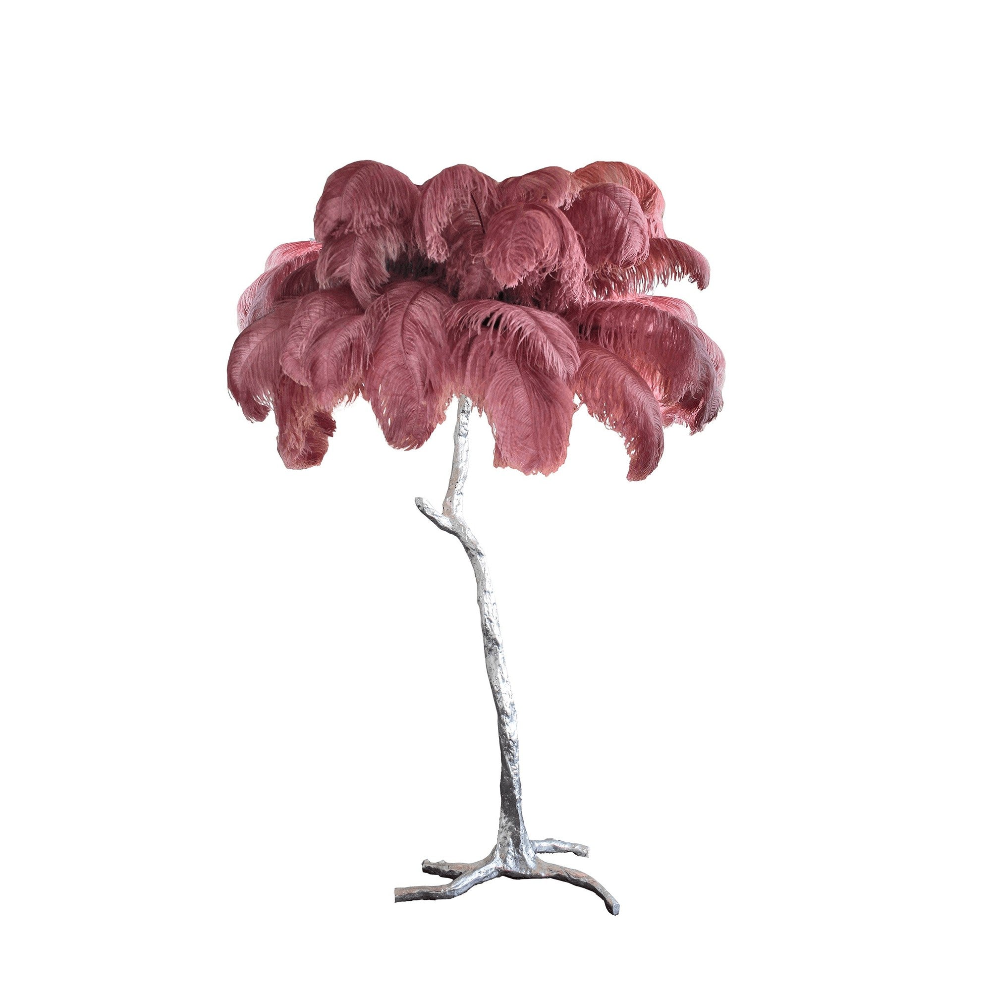 Feathered Elegance Brass Floor Lamp detail view 21