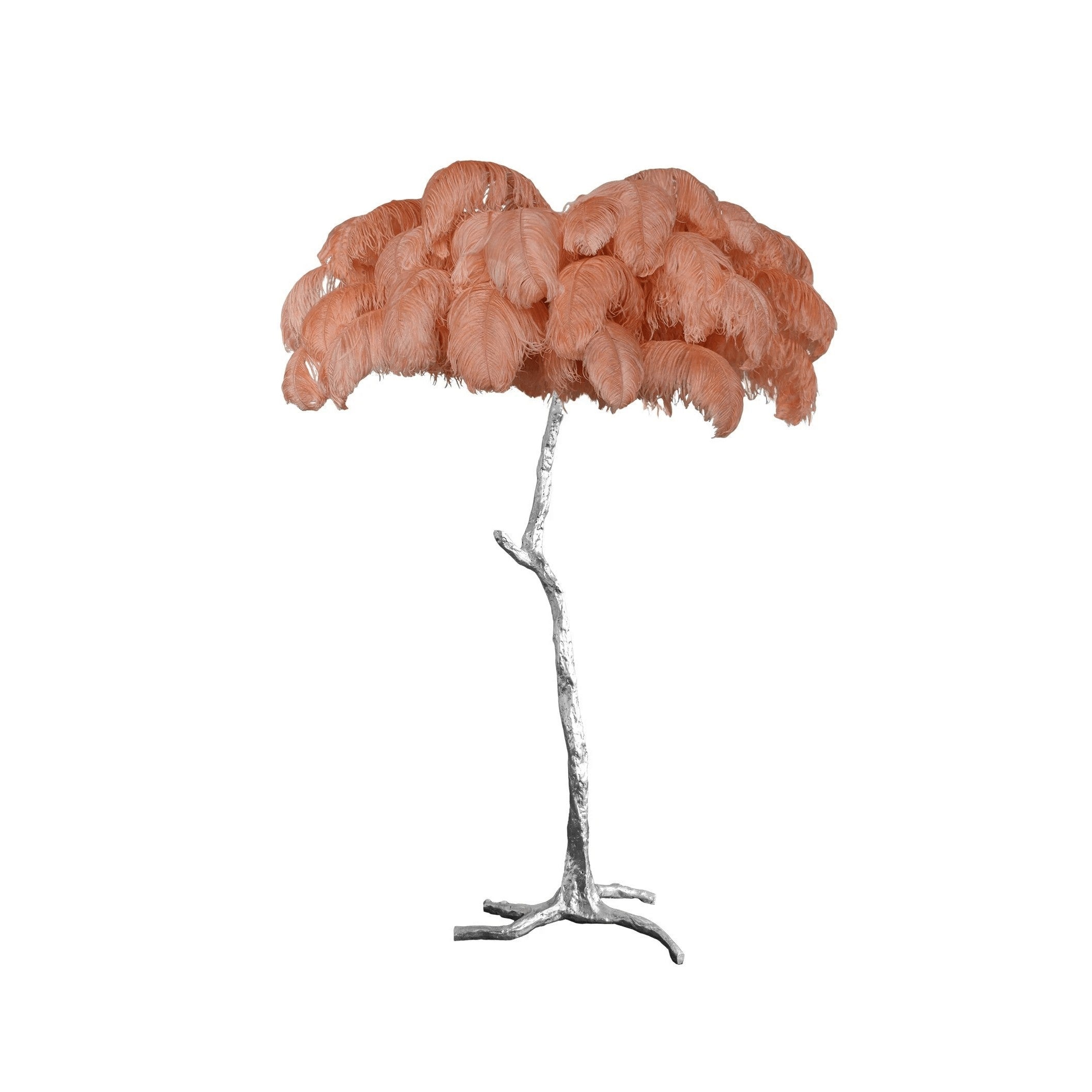 Feathered Elegance Brass Floor Lamp detail view 22