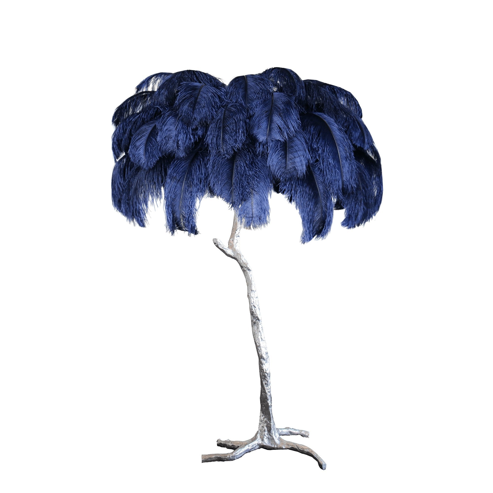 Feathered Elegance Brass Floor Lamp detail view 23