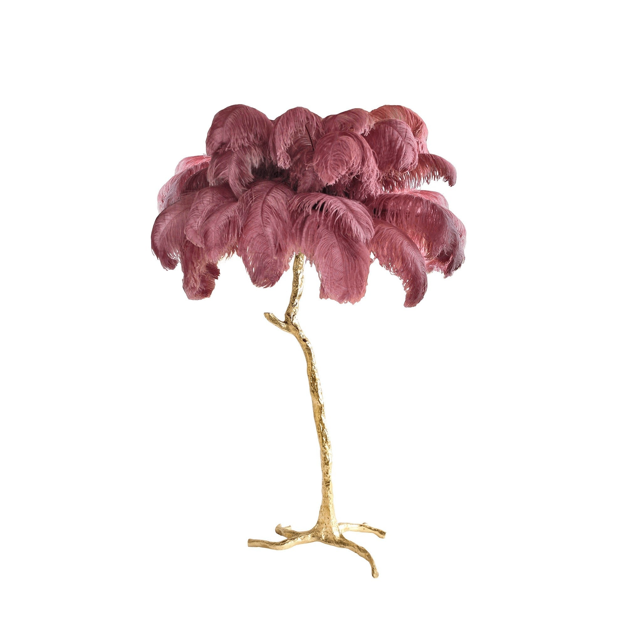 Feathered Elegance Brass Floor Lamp detail view 9