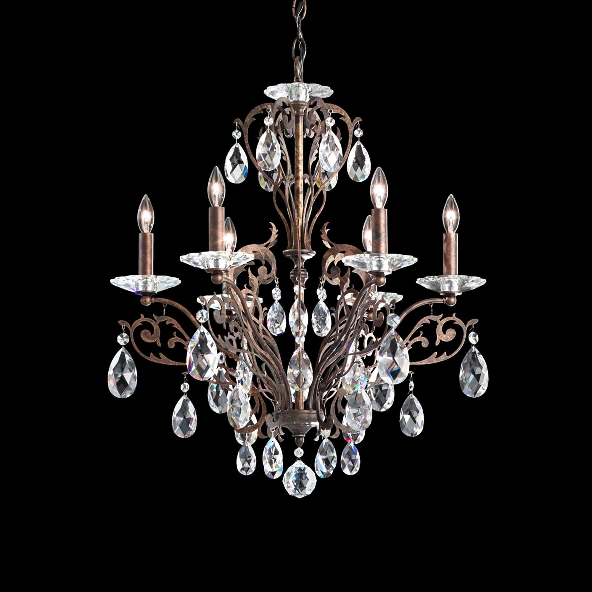 Filigrae 26"H X 6-Light Crystal Chandelier