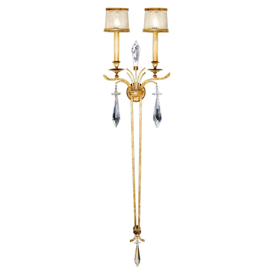 Monte Carlo Two-Light Wall Sconce with Hand-Blown Glass