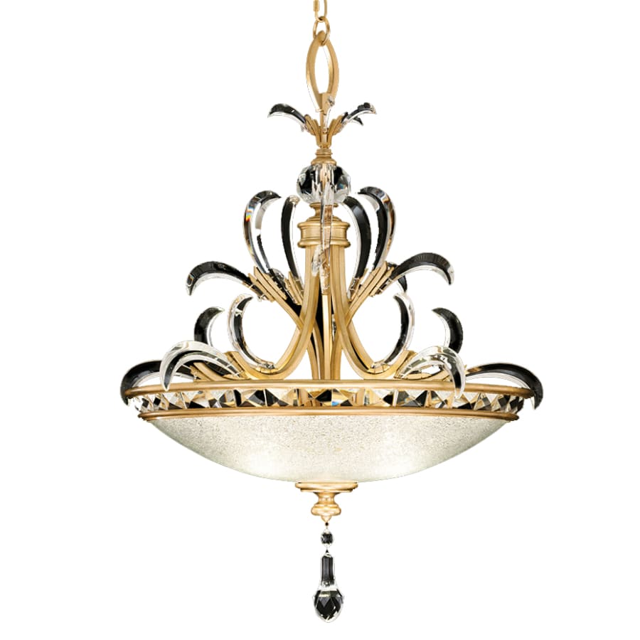 Beveled Arcs 3-Light 32" Wide Crystal Pendant