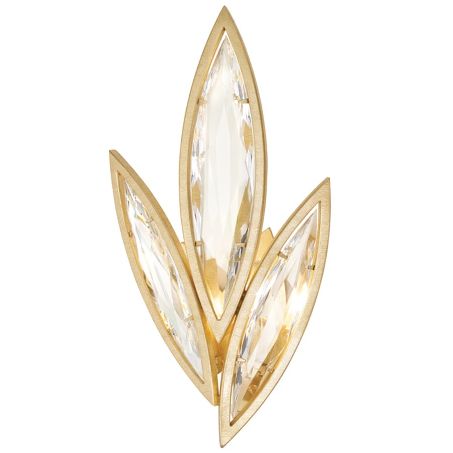 Two-Light ADA Wall Sconce in Florentine Brushed Gold Leaf