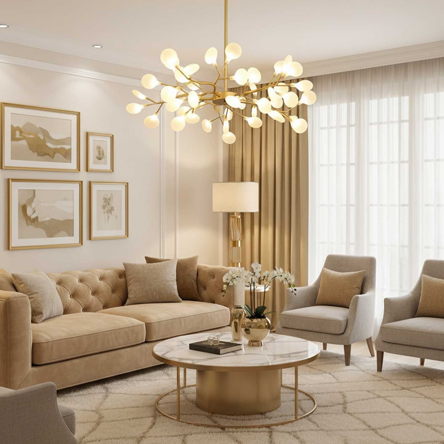 Firefly Sputnik LED Chandelier