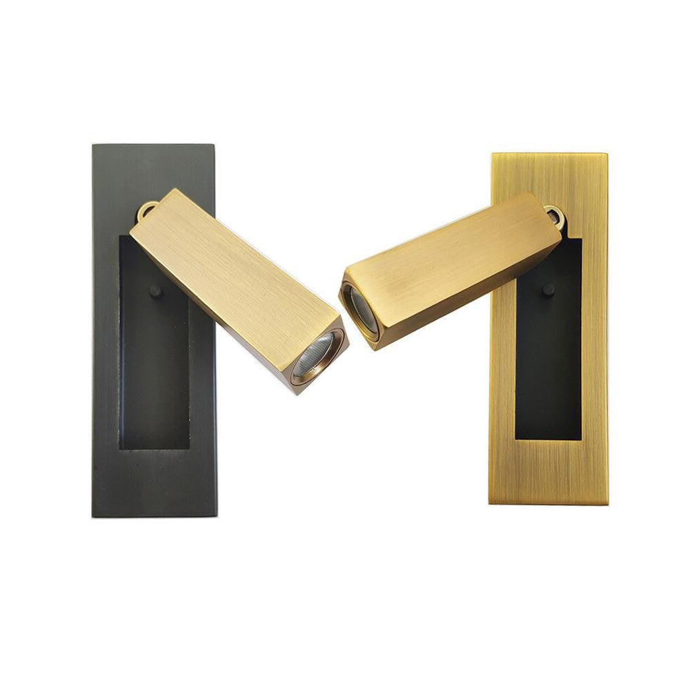 Flush-Fold Bedside Reading Light Wall Sconce