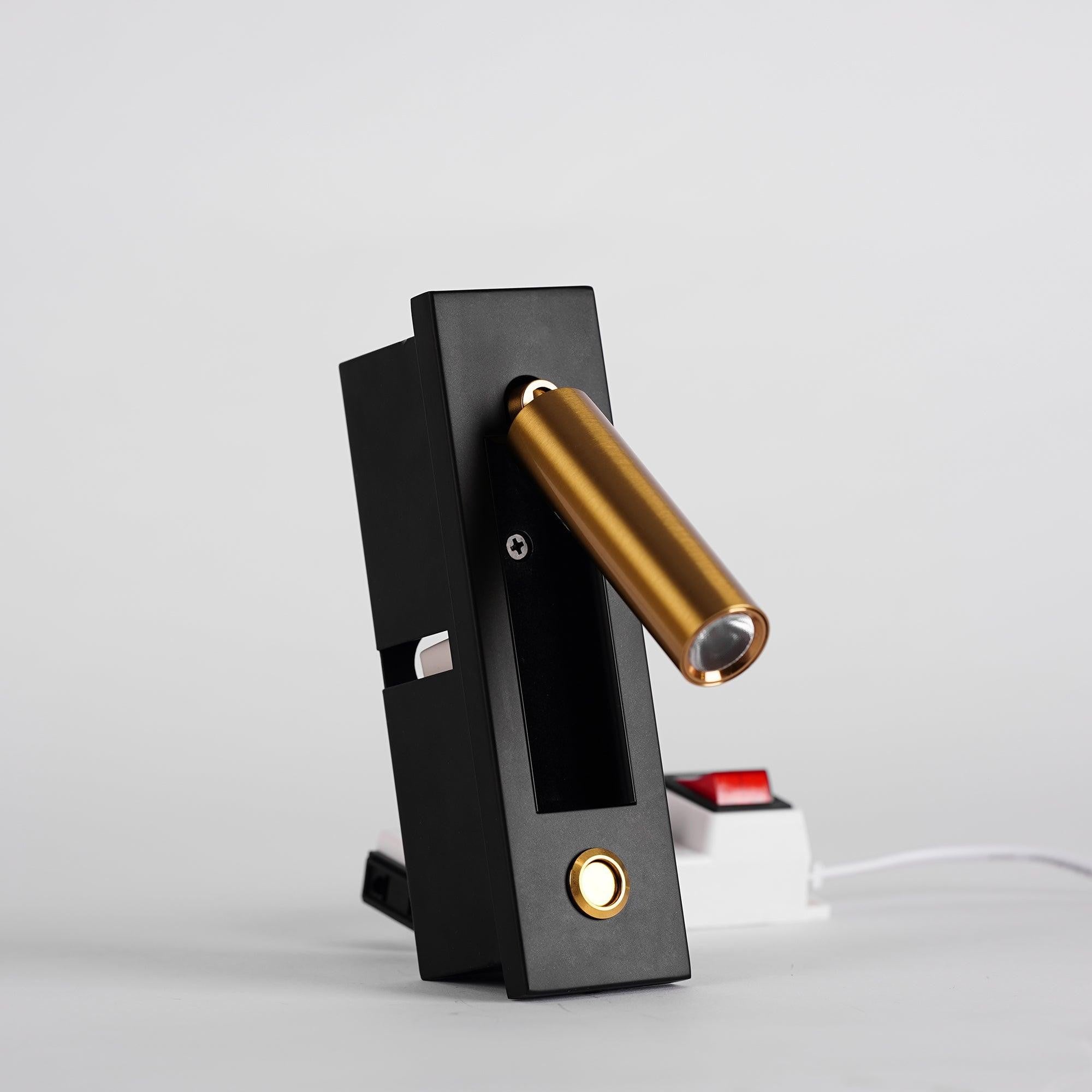 Flush-Fold Bedside Reading Light Wall Sconce