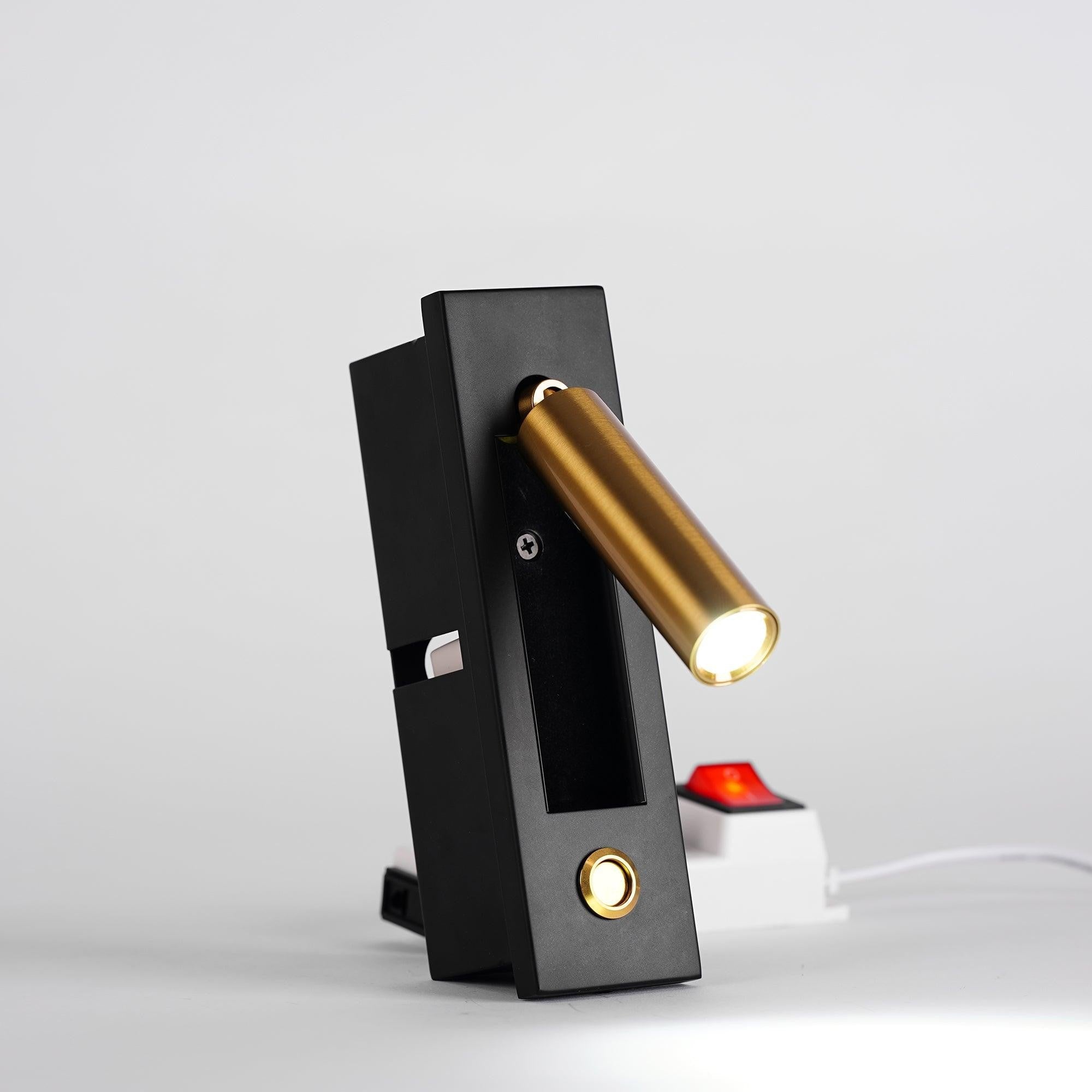 Flush-Fold Bedside Reading Light Wall Sconce