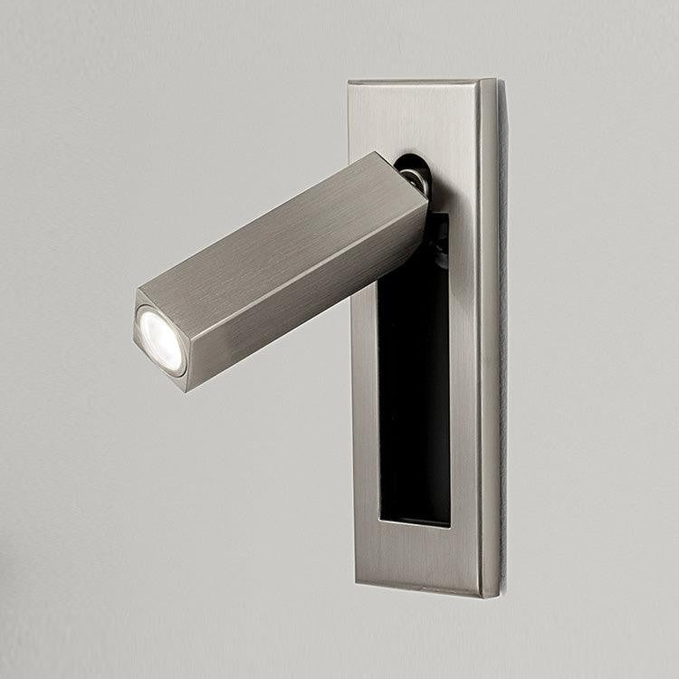 Flush-Fold Bedside Reading Light Wall Sconce
