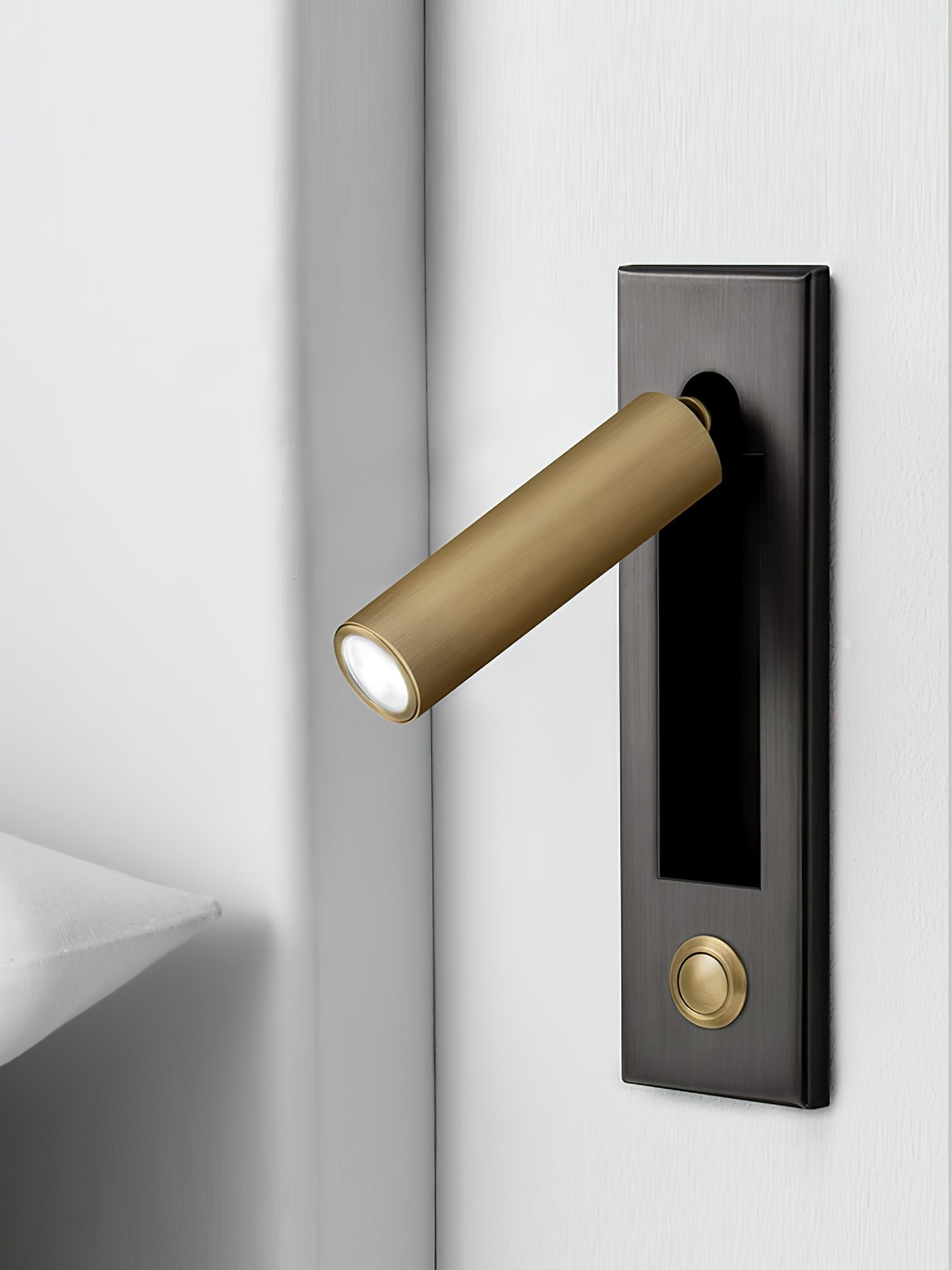 Flush-Fold Bedside Reading Light Wall Sconce