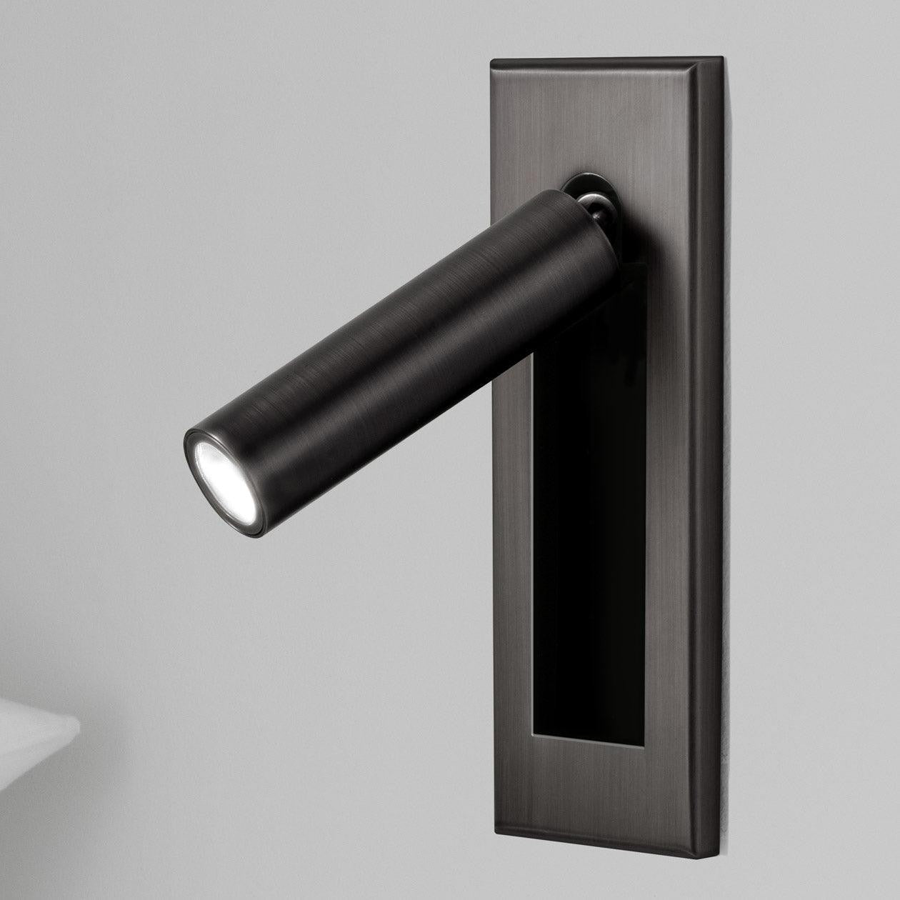 Flush-Fold Bedside Reading Light Wall Sconce