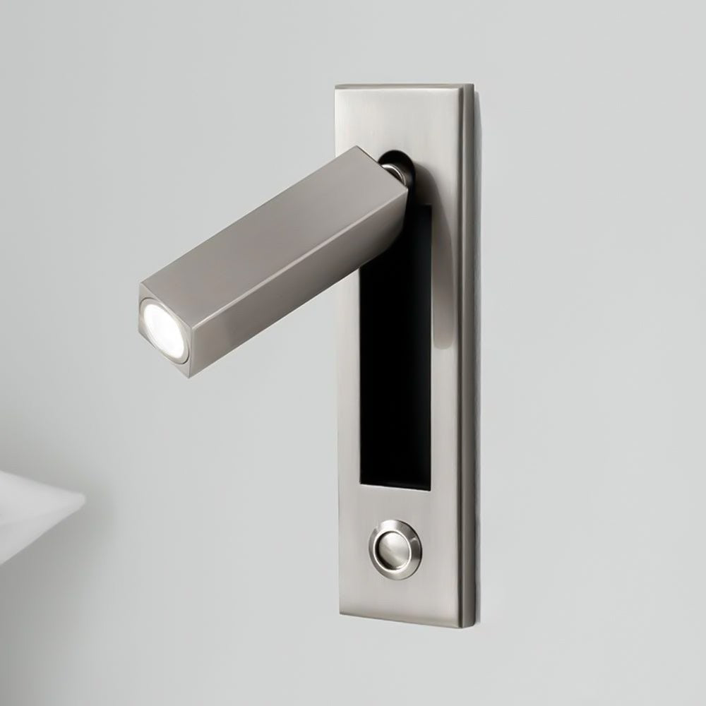 Flush-Fold Bedside Reading Light Wall Sconce