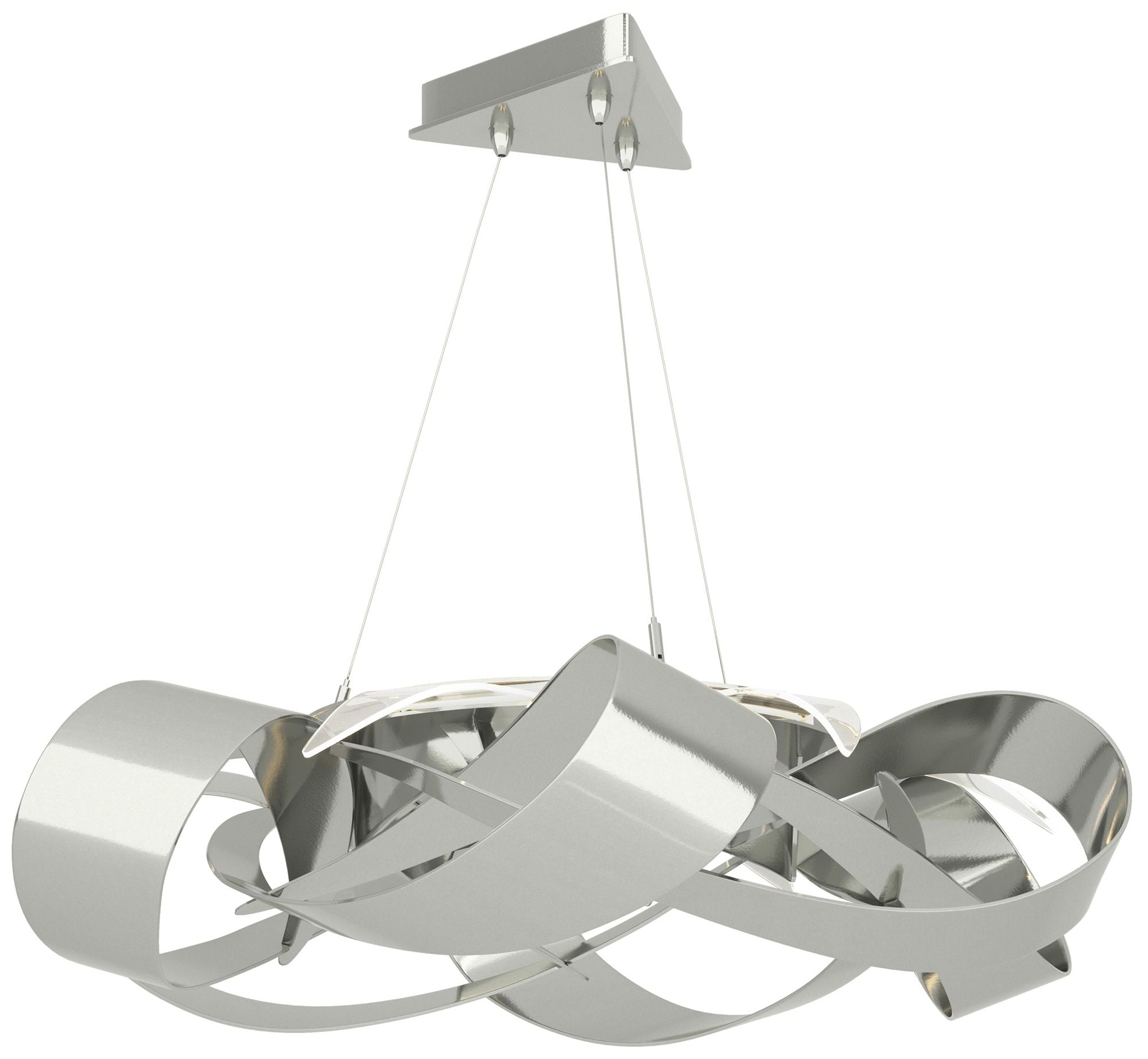 Flux Large LED Sterling Chandelier