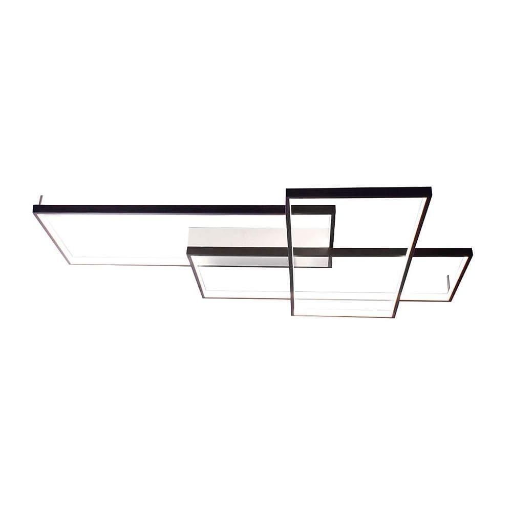 Rectangular Hybrid Flush Mount Ceiling Light with 1 LED