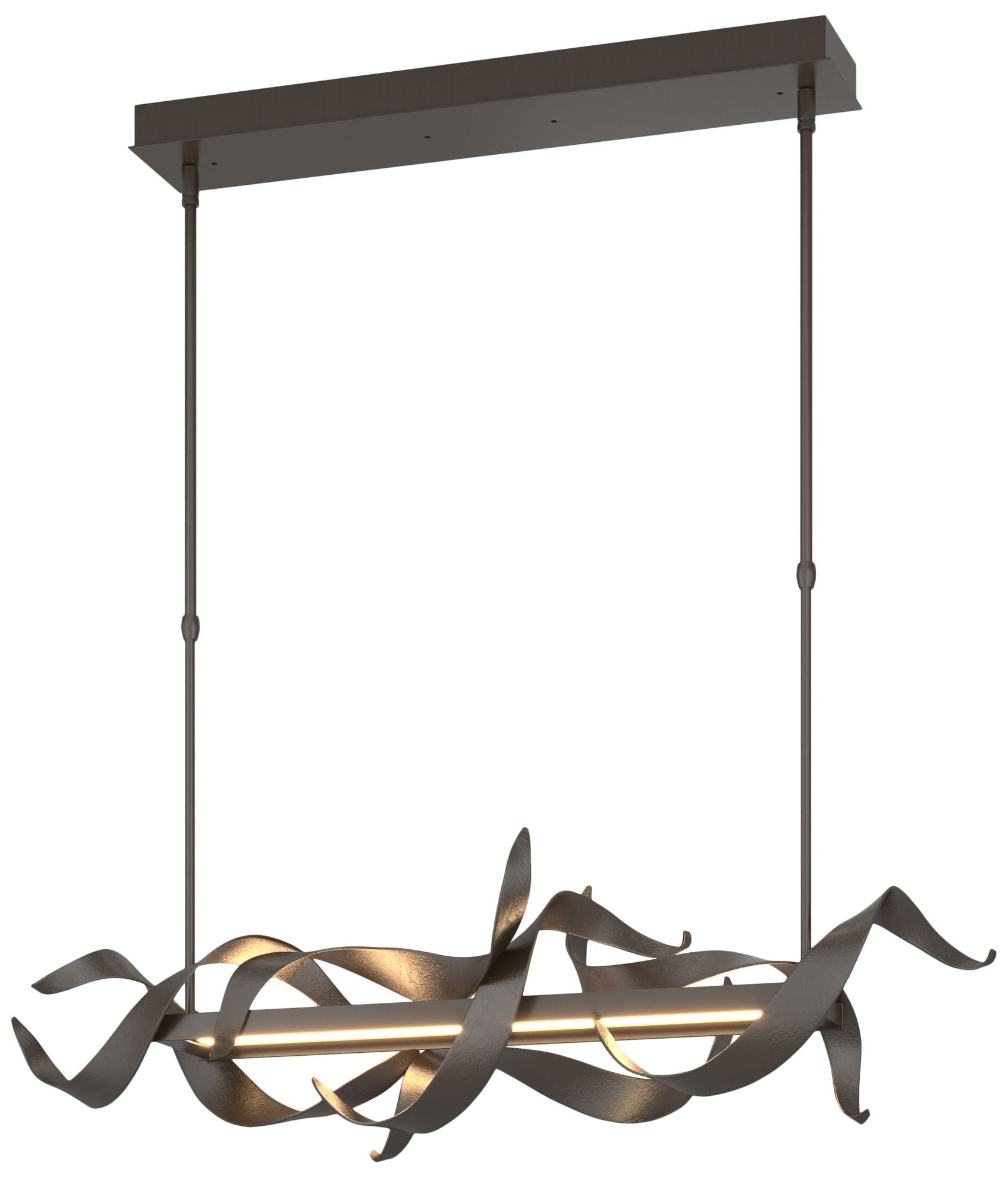 Folio 37.75"W Oil-Rubbed Bronze LED Linear Pendant