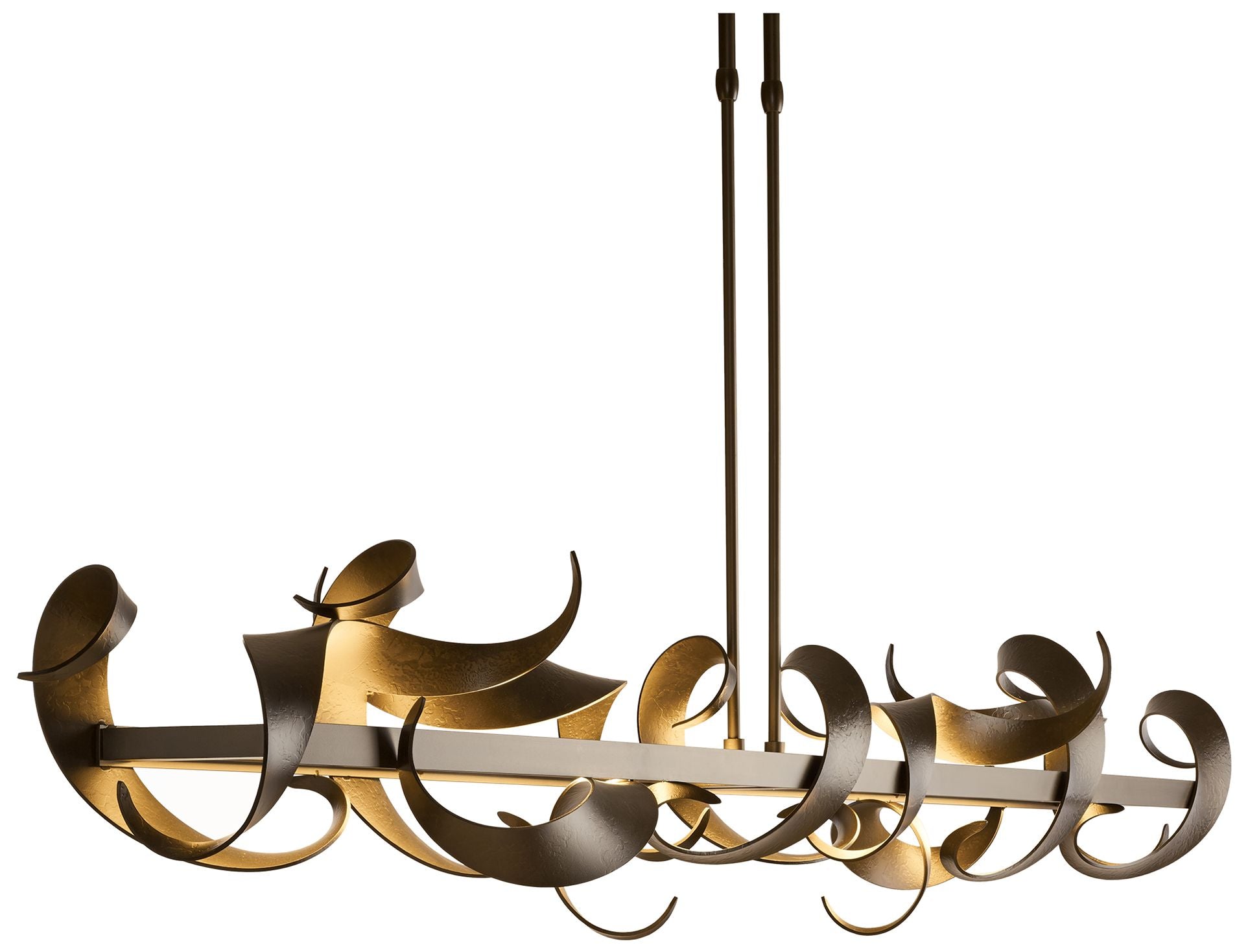 Folio 63.5" Wide Bronze Short LED Linear Pendant