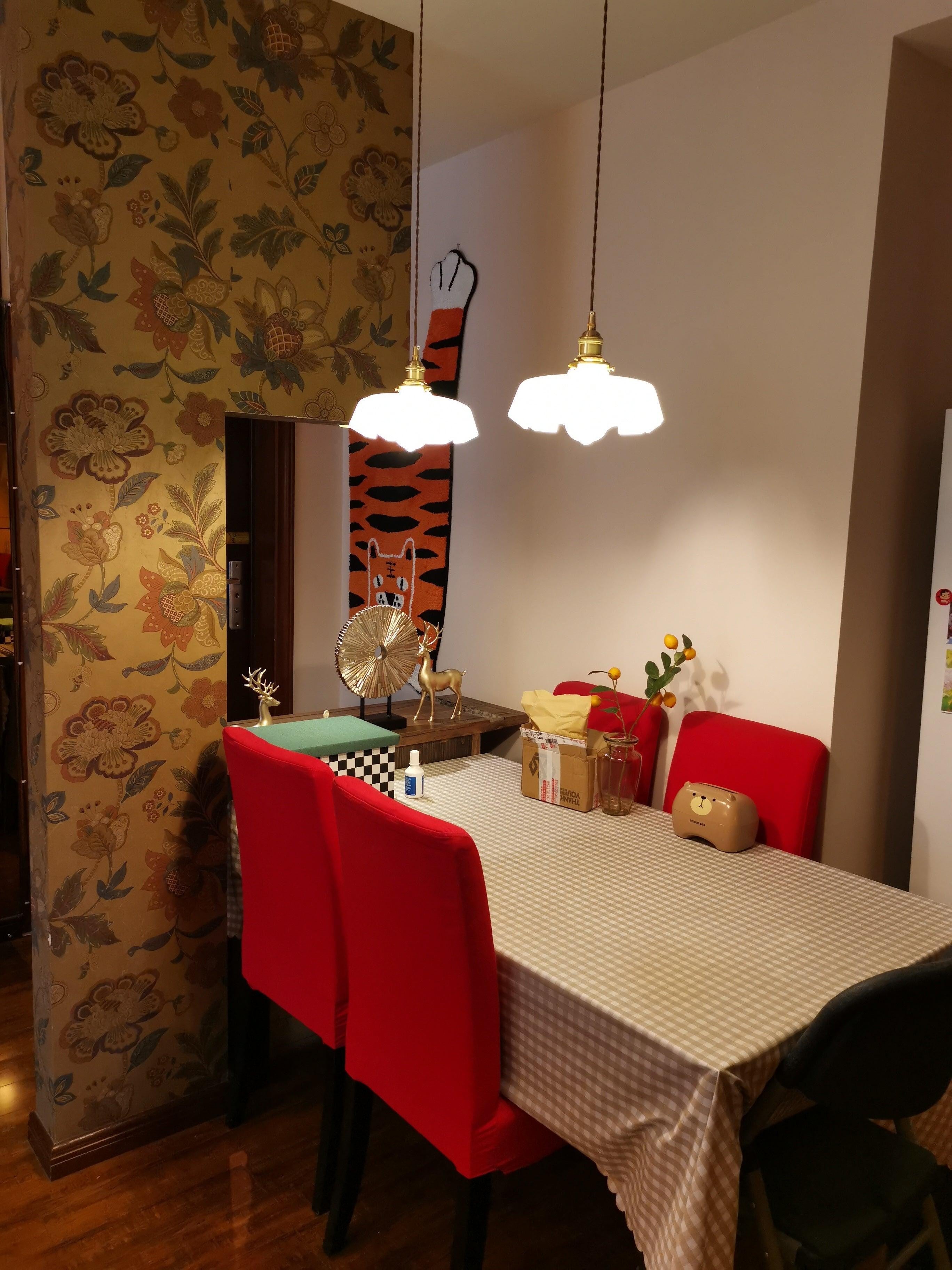 French Pleated Ceramic Pendant
