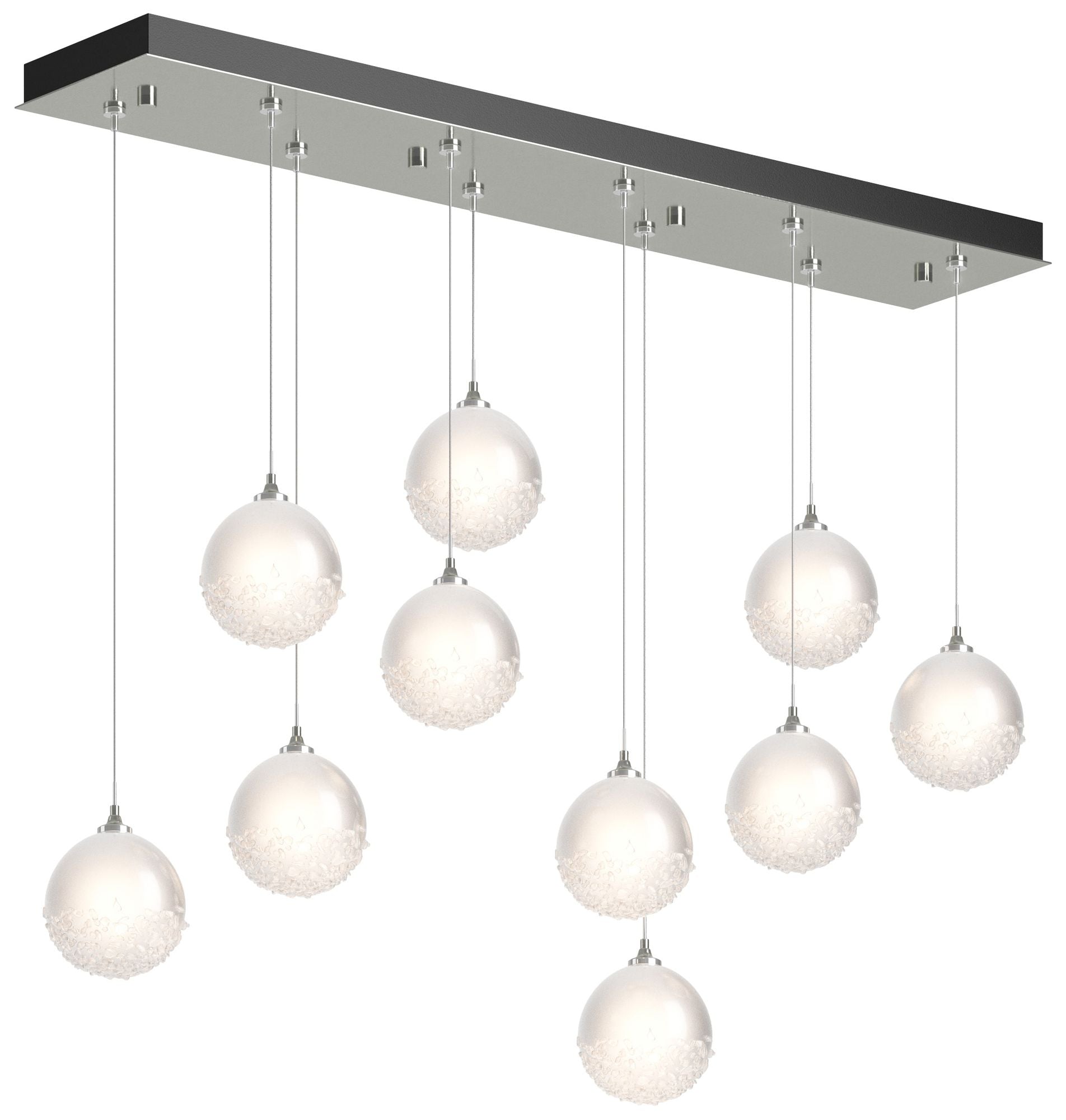 Fritz Globe 10-Light Sterling Standard Pendant W