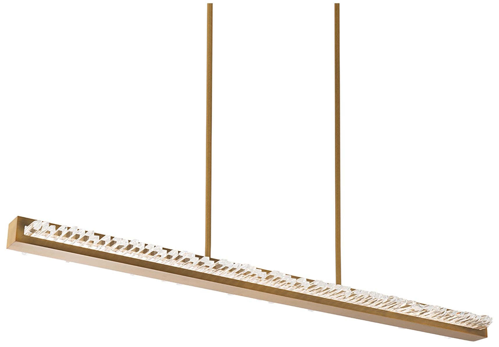 Frozen 2"H X 1-Light Crystal Linear Pendant