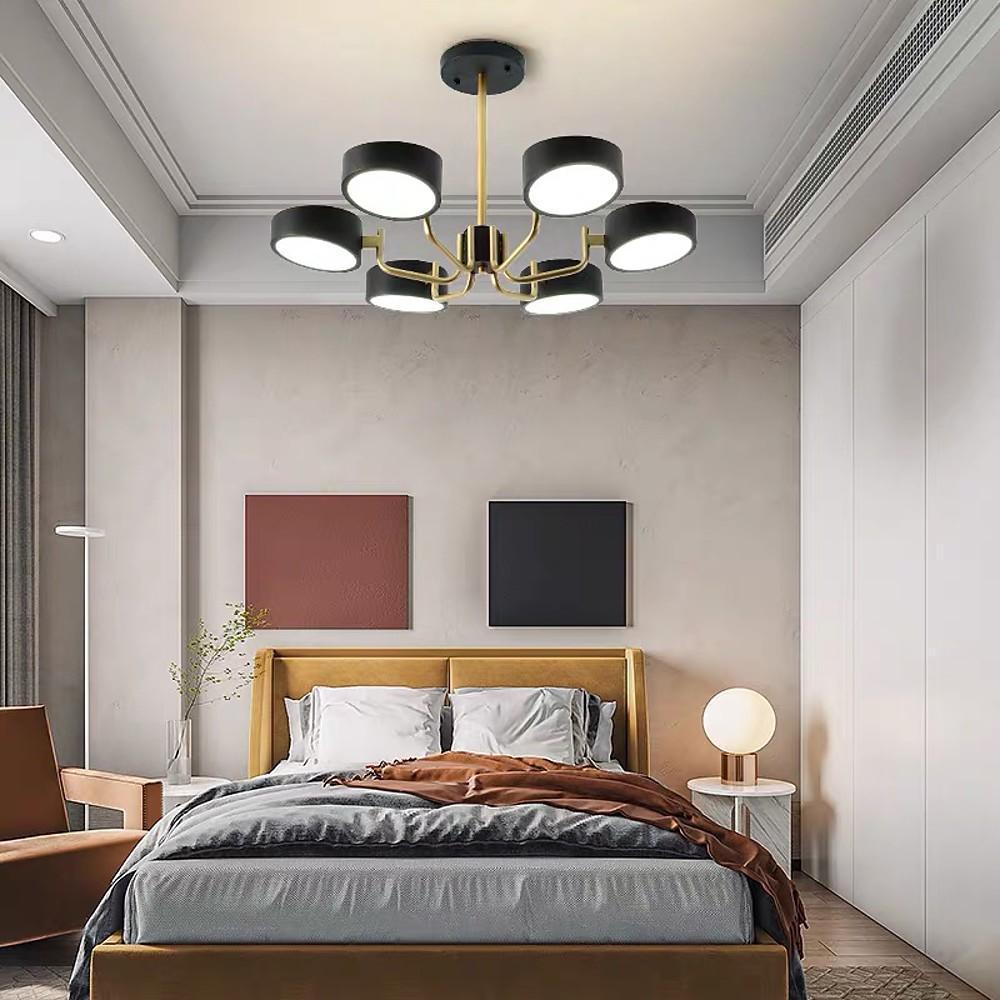 Six-Light Modernist LED Flush Mount Ceiling Light
