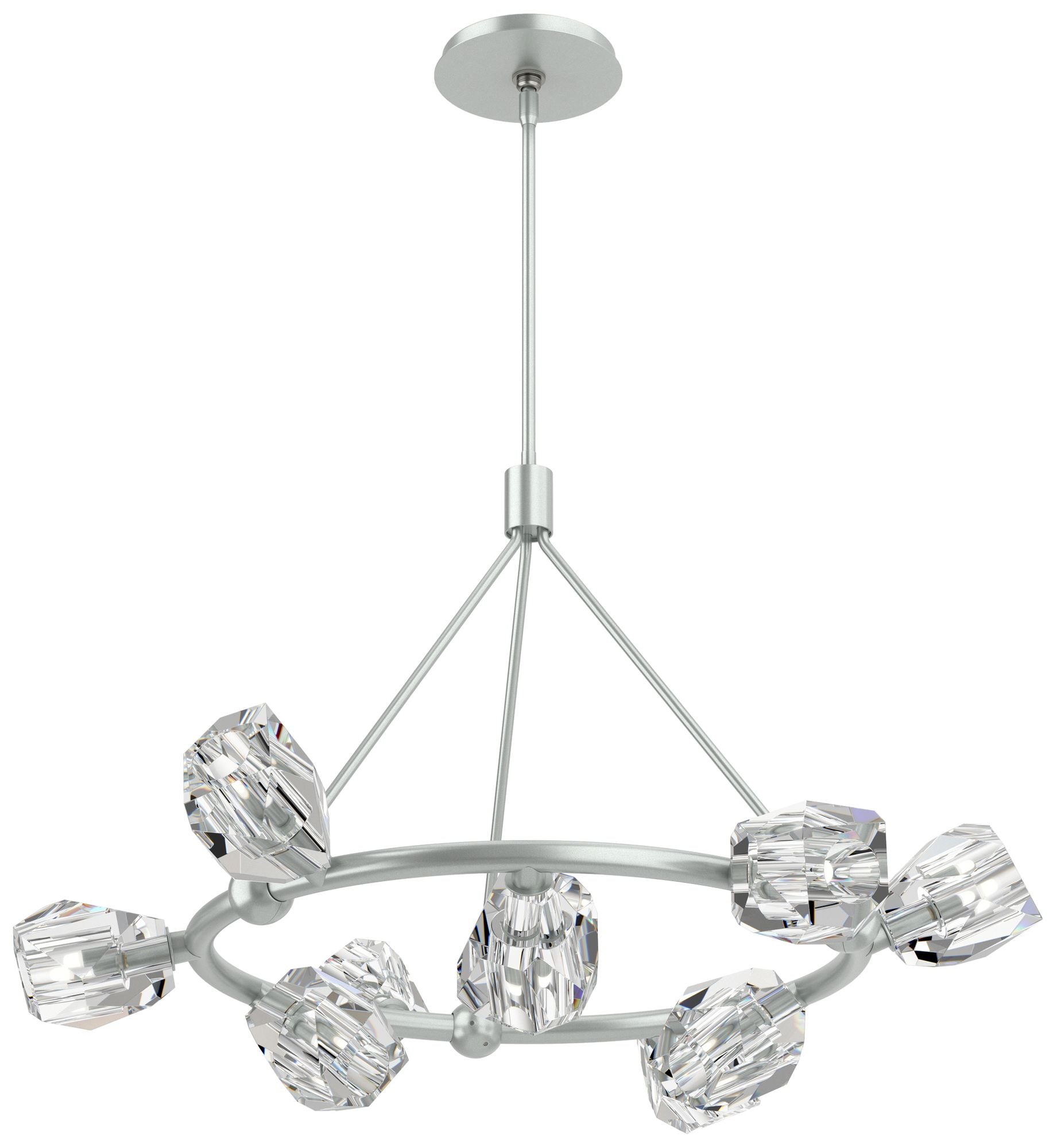 crystal chandelier shown as a main product image for open living spaces