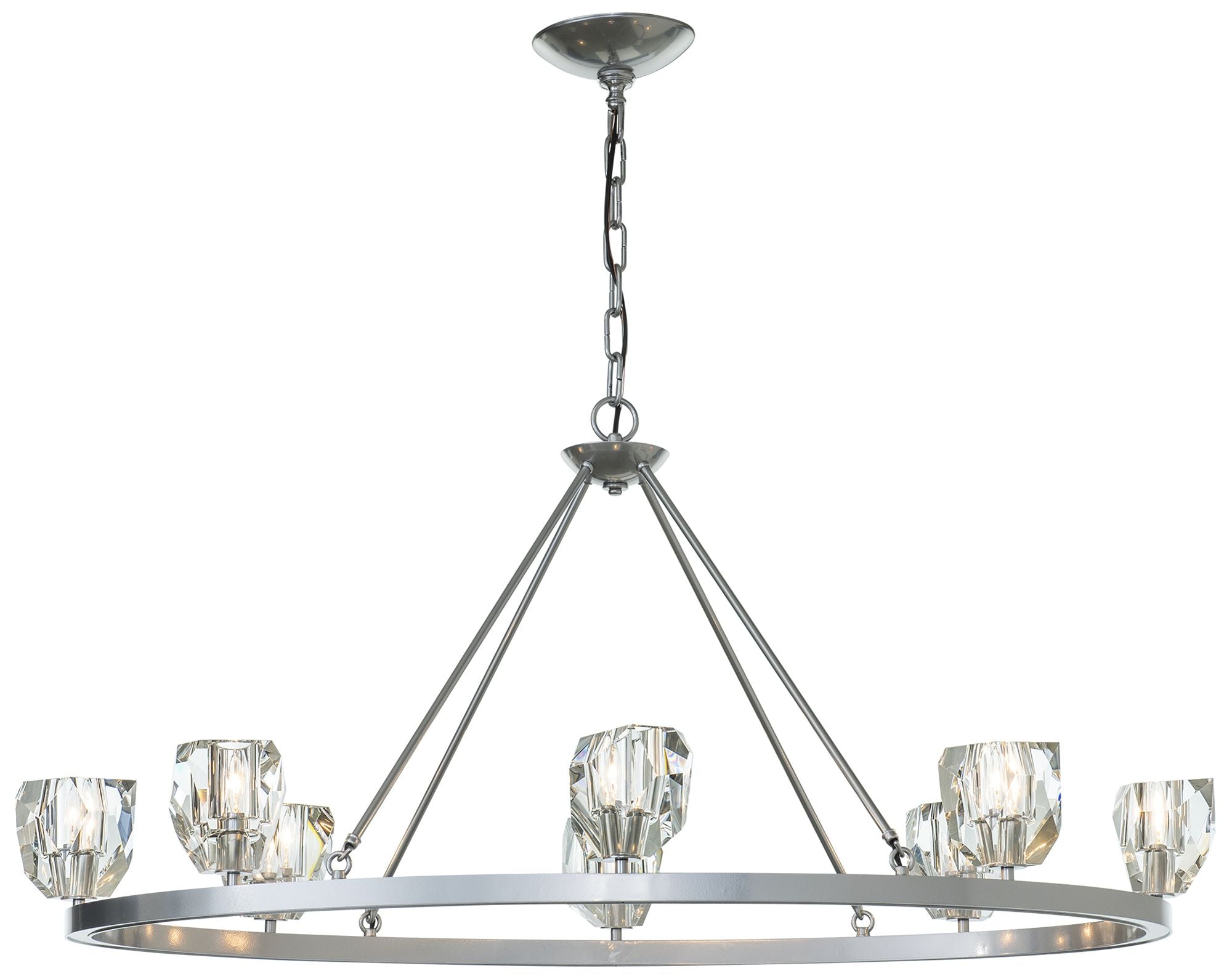 Gatsby 8-Light Chandelier Sterling Crystal