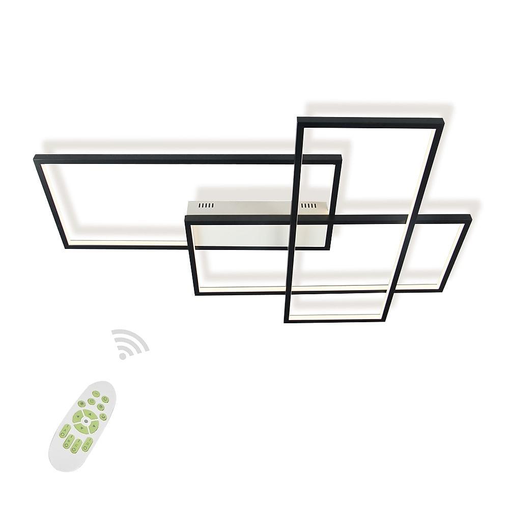 Rectangular Hybrid Flush Mount Ceiling Light with 1 LED