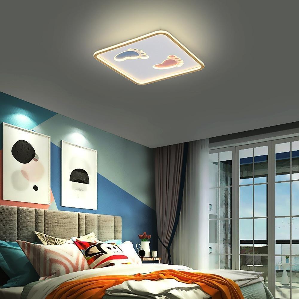 Feet Image Novelty Nordic Metal LED Flush Pendant Light