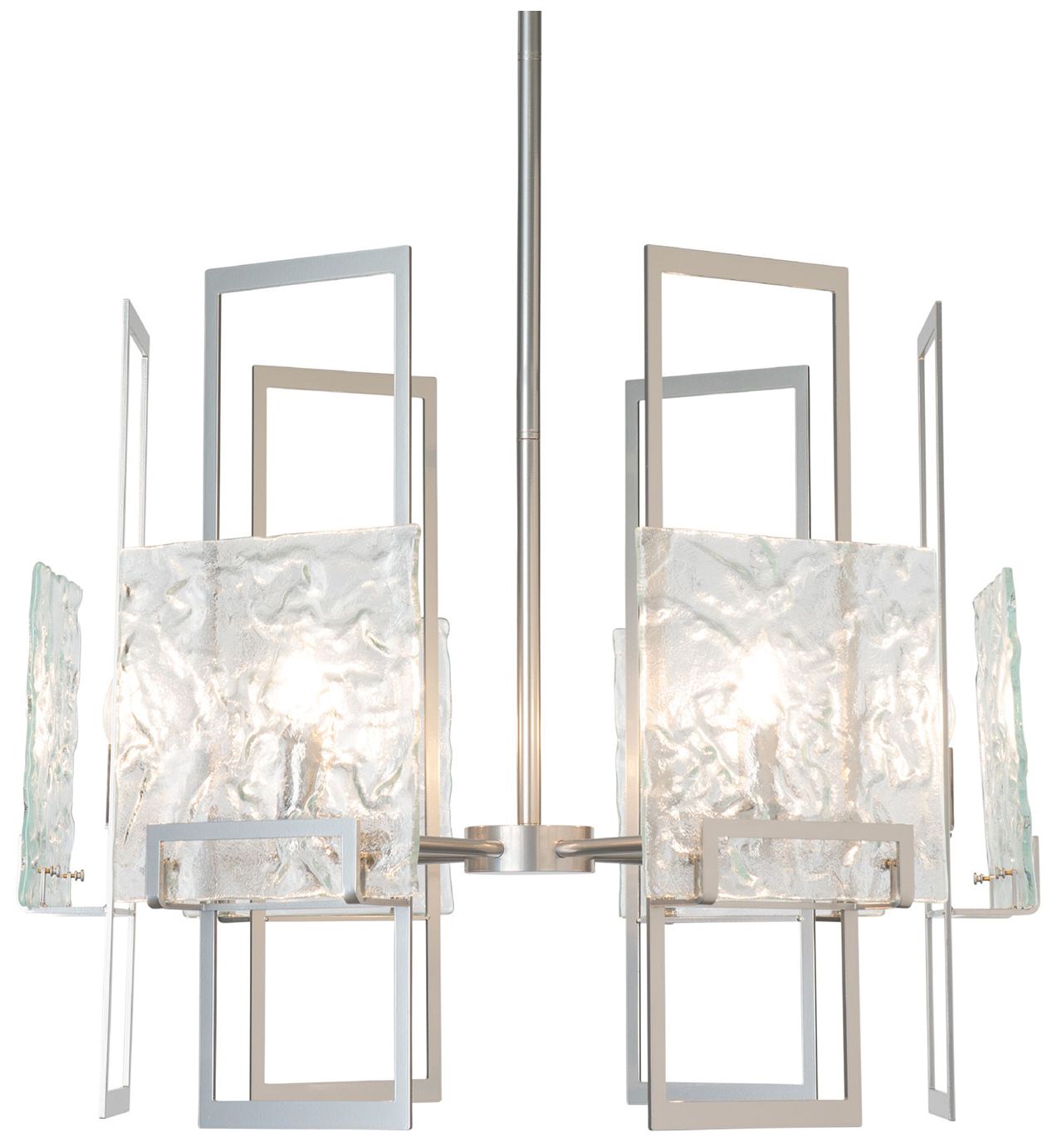 Geo 6-Light Sterling Chandelier